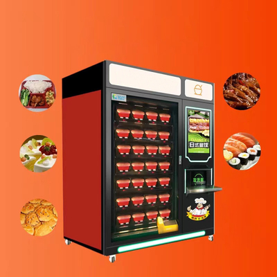Máquina de venda automática automática da pizza do cacifo do fast food caloroso da lancheira das caixas do dispositivo 50 para a venda