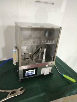 Câmara de bronze elétrica do teste da inflamabilidade, instrumento dos testes de matéria têxtil 220V